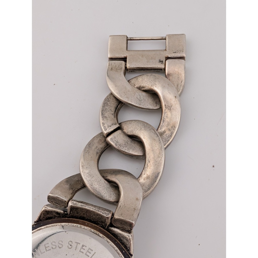 Premier Designs Watch Women 38mm‎ Case MOP Dial Silver 8" Band- New Battery - Picture 5 of 6